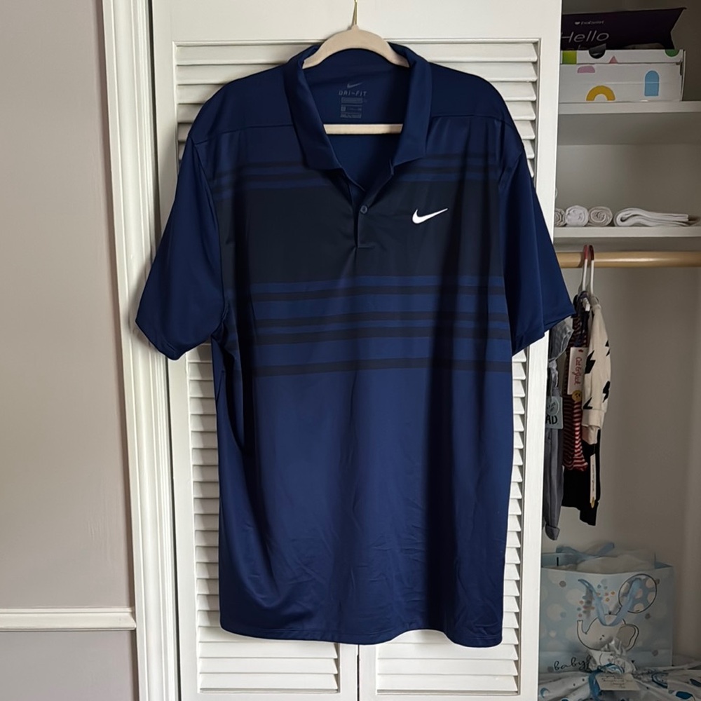 Nike Blue Performance Polo Shirt